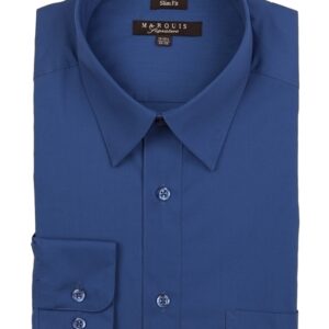 Royal Blue Slim Fit Dress Shirt