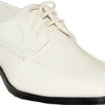 Faranzi Men's White Patent Leather Dress Shoes Lace up Wedding Oxfords-0