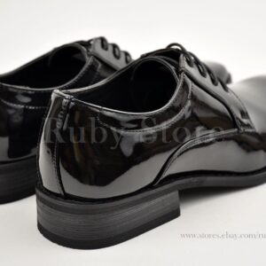 Faranzi Oxford Shoes For Men Patent Leather Plain Toe Tuxedo Oxford Mens Dress Shoes-22206