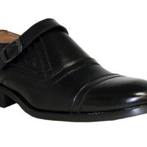 La Milano Men Grain Leather Slip On Wide Width Brown Dress Shoes-22756