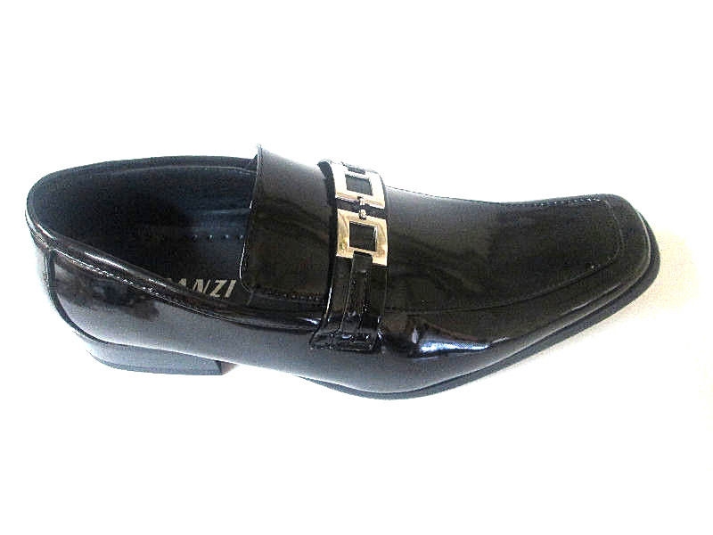 Faranzi Patent-PU Leather Loafers Square Toe Steel Buckle Prom Wedding -0 Faranzi Patent-PU Leather Loafers Square Toe Steel Buckle Prom Wedding -0