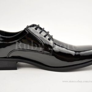 Faranzi Oxford Shoes For Men Patent Leather Plain Toe Tuxedo Oxford Mens Dress Shoes-22207