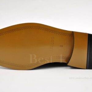 La Milano Mens Dark Brown Dress Shoes with Wingtip Pattern-21855