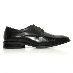 La Milano Mens Leather Black Dress Shoe-22580