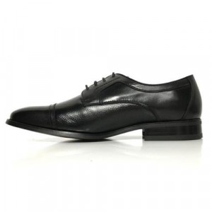 La Milano Mens Leather Black Dress Shoe-22578