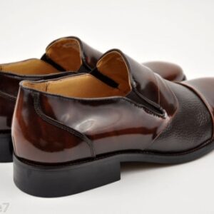 La Milano Mens Brown Genuine Leather Dress Shoes Slip On Medium(D, M) -24303