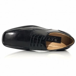 NXT Men Leather Bicycle Squared Toe Lace Up Derby Dress Shoes Black-24664