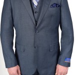 Berragamo New Blue Modern Fit Two Button Suit-0