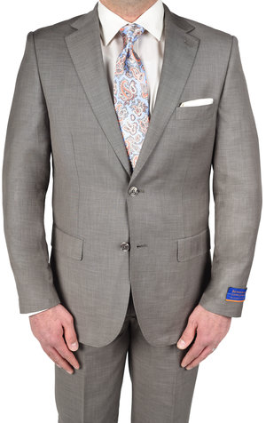 Berragamo Tan Modern Fit Two Button Suit-0 Berragamo Tan Modern Fit Two Button Suit-0