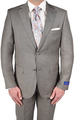 Berragamo Tan Slim Fit Two Button Suit Berragamo Tan Slim Fit Two Button Suit