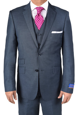 Berragamo New Blue Slim Fit Two Button Suit-0 Berragamo New Blue Slim Fit Two Button Suit-0