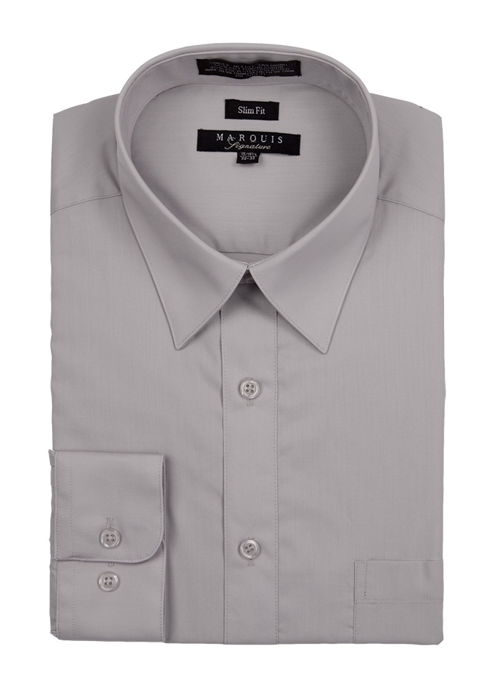 Silver Slim Fit Dress Shirt Silver Slim Fit Dress Shirt