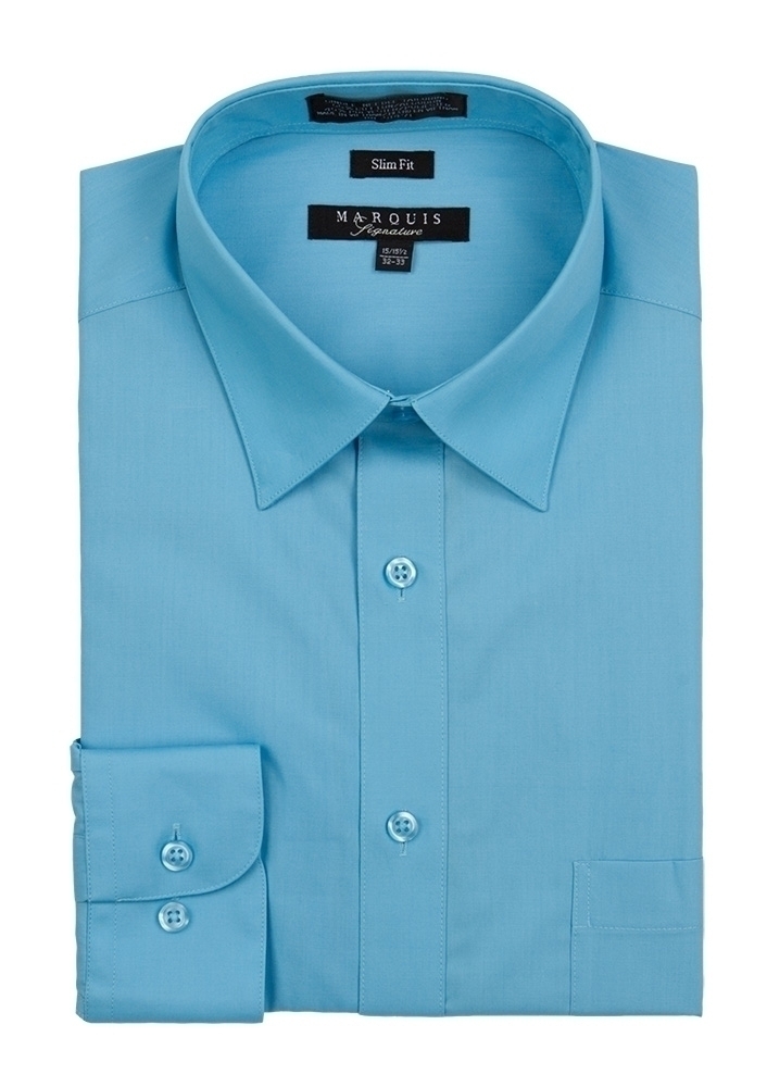 Turquoise Slim Fit Dress Shirt Turquoise Slim Fit Dress Shirt