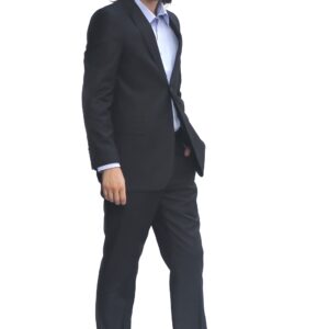 Charcoal Ultra Slim Fit Two Button Suit - Front View