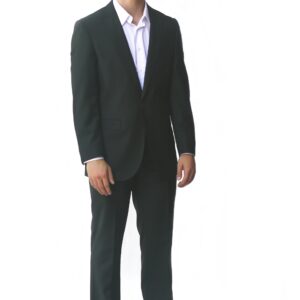 Hunter Green Ultra Slim Fit One Button Suit - Front View