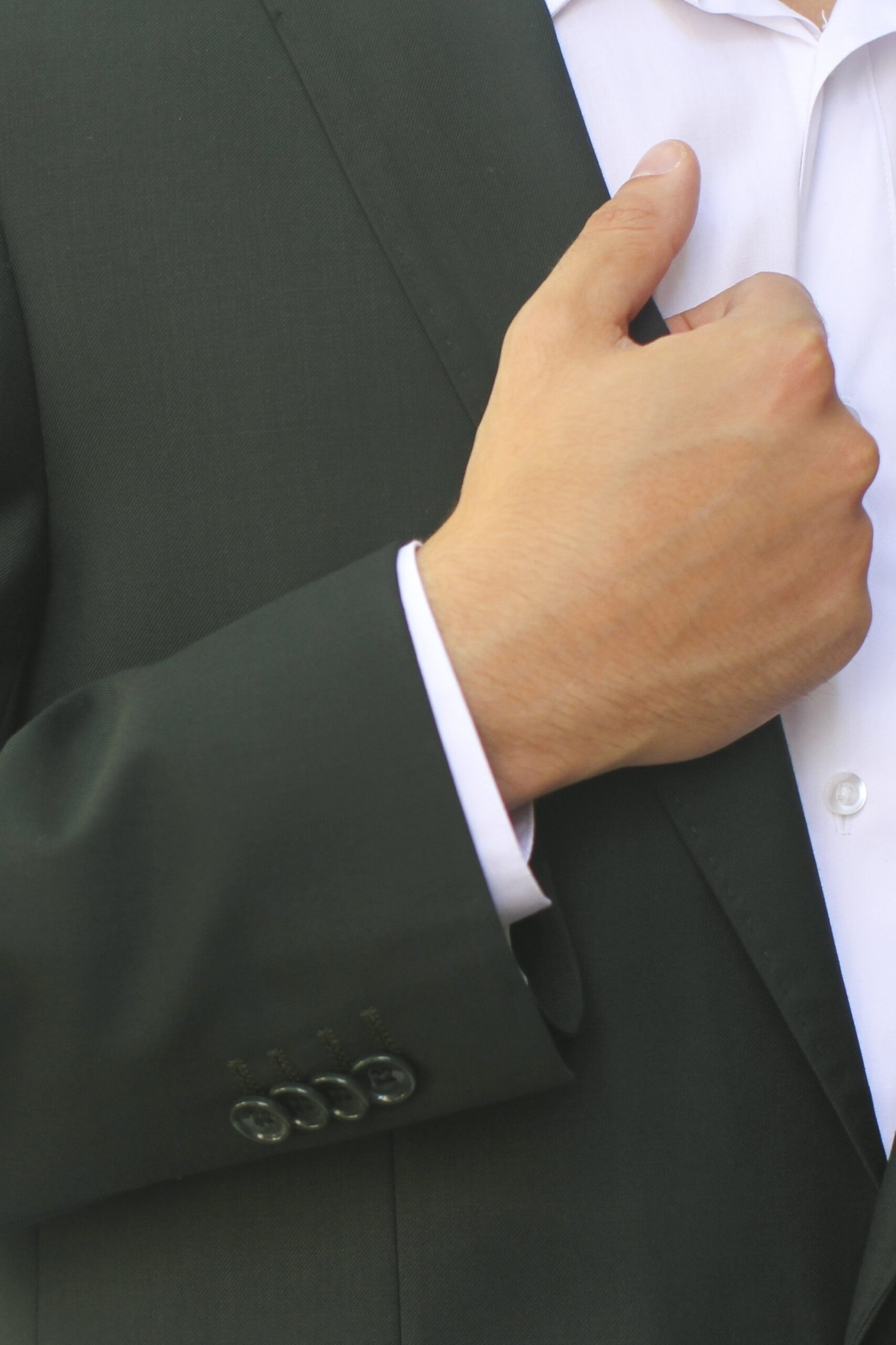 Hunter Green Ultra Slim Fit One Button Suit - Cuff