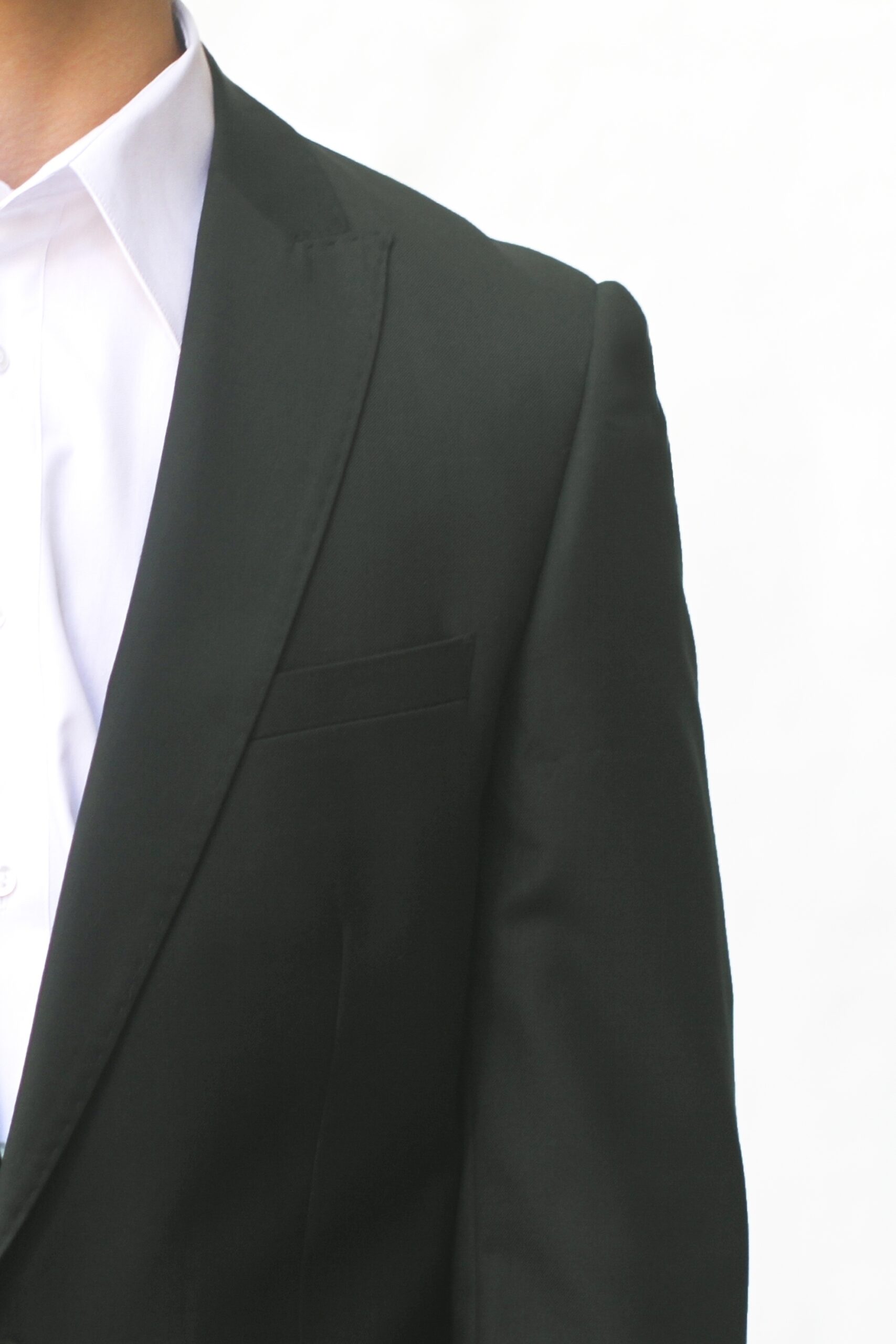 Hunter Green Ultra Slim Fit One Button Suit - Lapel