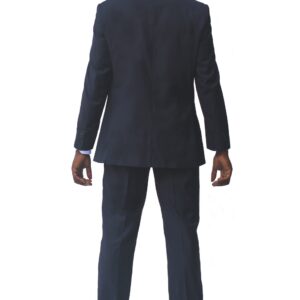Navy Ultra Slim Fit One Button Suit - Back View