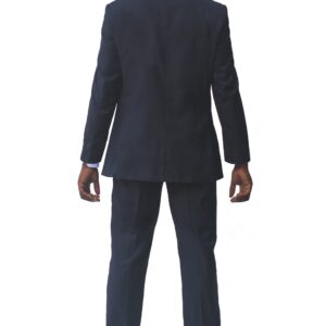 Navy Ultra Slim Fit One Button Suit - Back View