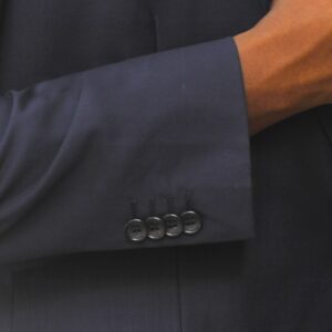 Navy Ultra Slim Fit One Button Suit - Cuff
