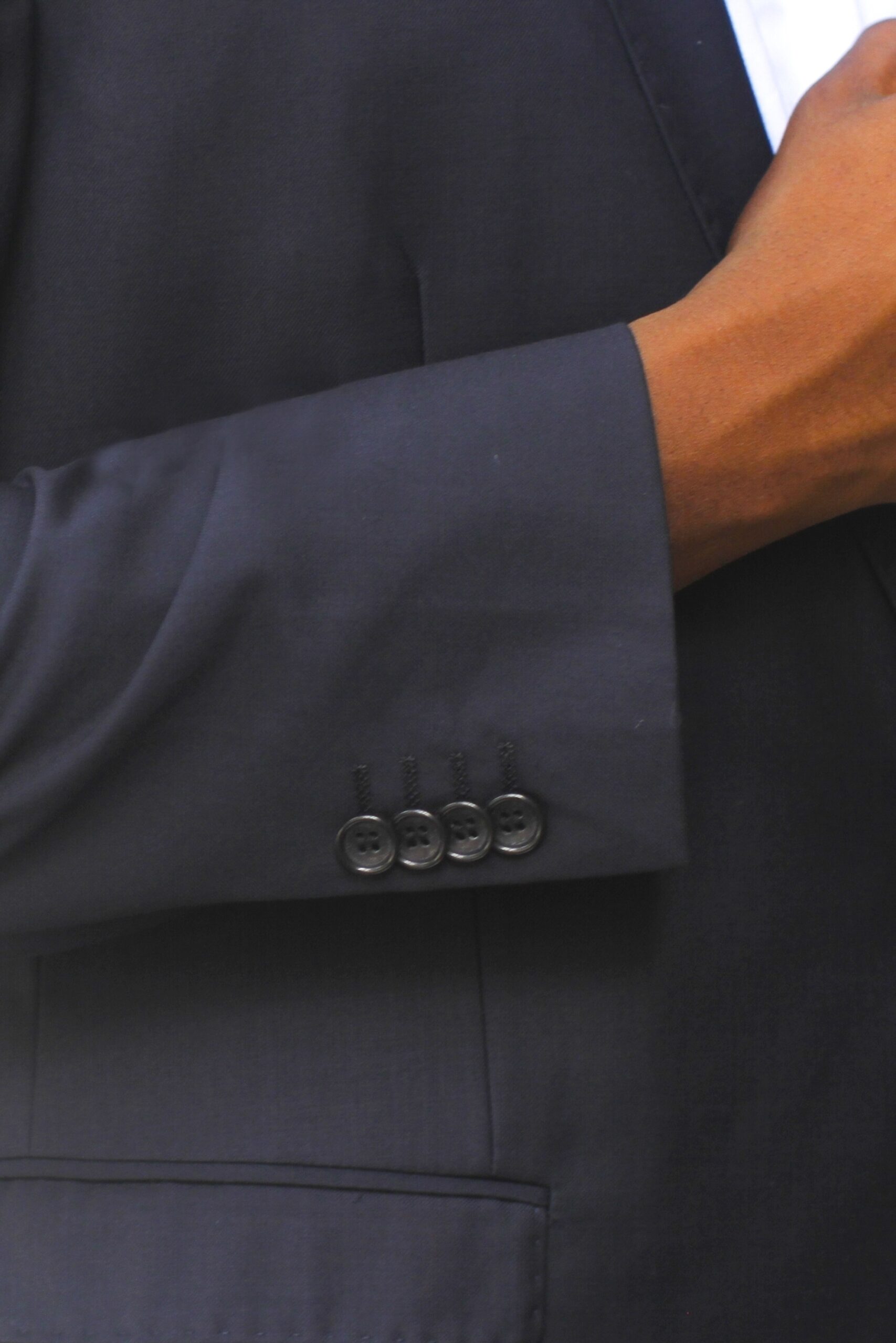 Navy Ultra Slim Fit One Button Suit - Cuff