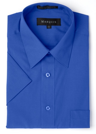 Short Sleeve Royal Dress Shirt-0 Short Sleeve Royal Dress Shirt-0