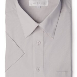 Short Sleeve Silver Dress Shirt-0