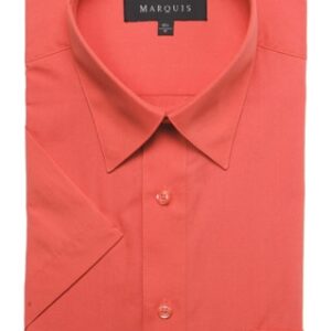 Short Sleeve Smoked Salmon Dress Shirt-0