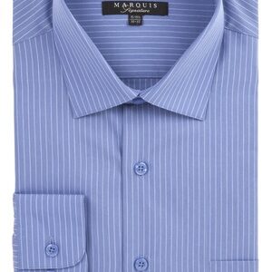 Marquis Signature Collection Blue Dress Shirt-0