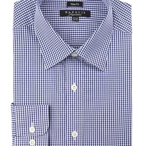 Marquis Signature Collection Blue Dress Shirt-0