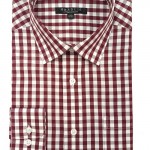 Marquis Signature Collection Burgundy Dress Shirt-0