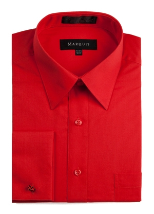 Marquis Red Dress Shirt with French Cuff & Links-0 Marquis Red Dress Shirt with French Cuff & Links-0