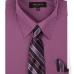 Marquis Grape Dress Shirt with Ties & Handkerchief-0
