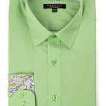 Apple Green Trimmed Dress Shirt-0
