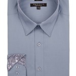 Blue Steel Trimmed Dress Shirt-0