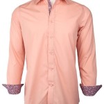 Dusty Rose Trimmed Dress Shirt-0