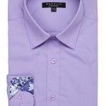 Violet Trimmed Dress Shirt-0