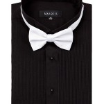 Marquis Regular Fit Black Tuxedo Shirt-0