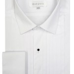 Marquis Regular Fit White Tuxedo Shirt-0