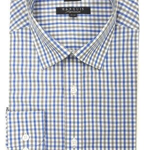 Marquis Signature Collection French Blue Dress Shirt-0