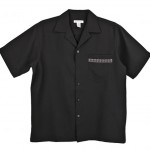 Marquis Black Regular Collar Short Sleeve Shirt-0