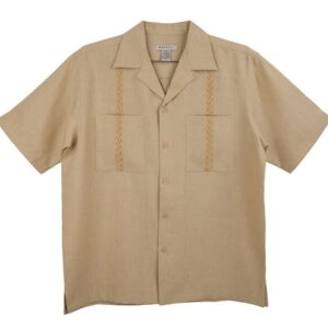 Marquis Sand Regular Collar Short Sleeve Shirt-0