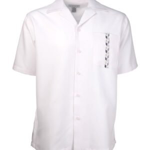 Marquis White Regular Collar Short Sleeve Shirt-0