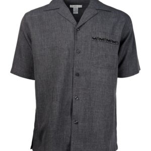 Marquis Charcoal Regular Collar Short Sleeve Shirt-0
