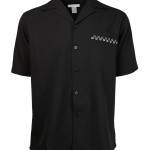 Marquis Black Regular Collar Short Sleeve Shirt-0