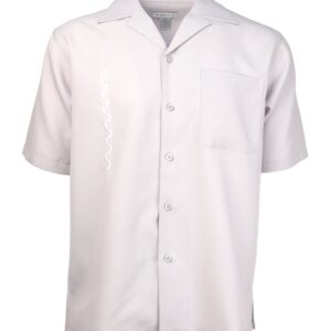 Marquis Silver Regular Collar Short Sleeve Shirt-0