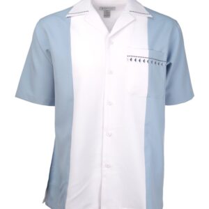 Marquis Light Blue Regular Collar Short Sleeve Shirt-0