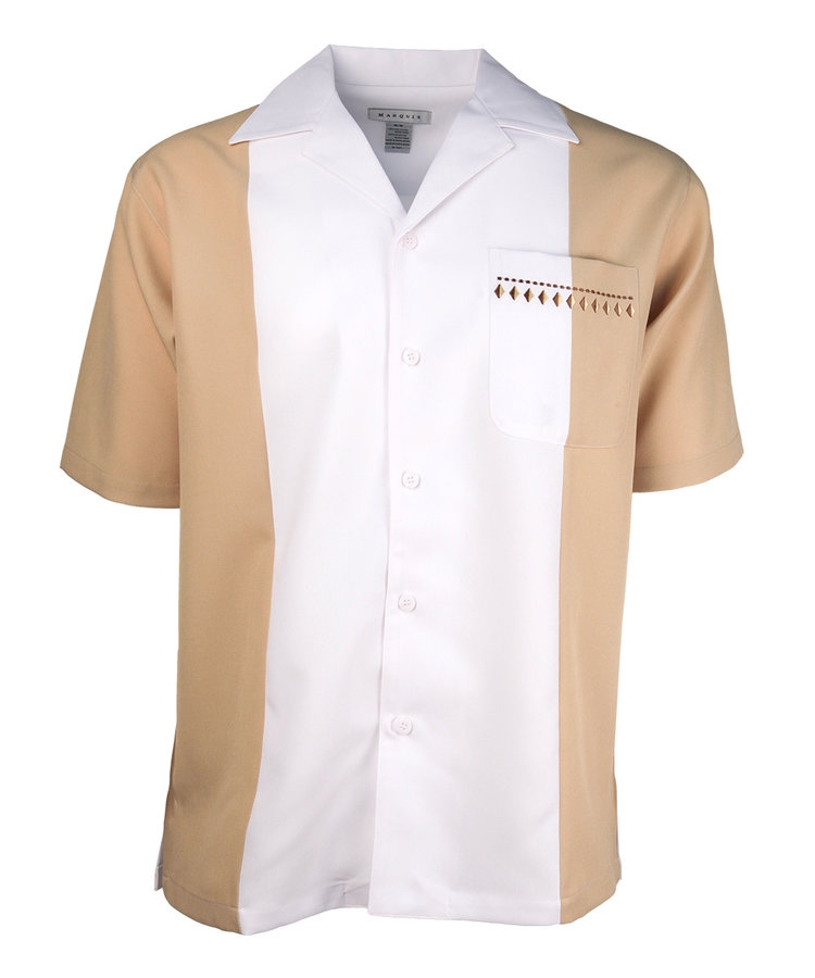 Marquis Sand Regular Collar Short Sleeve Shirt-0 Marquis Sand Regular Collar Short Sleeve Shirt-0