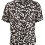 Marquis Black Regular Collar Short Sleeve Shirt-0