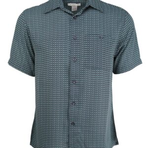 Marquis Winter Green Regular Collar Short Sleeve Shirt-0